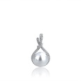 Korean version inlaid full diamond zircon pearl pendant imitation natural pearl necklace fashion jewelrypicture12